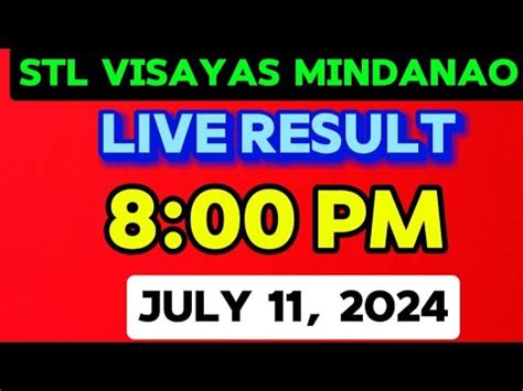 Stl Result Today 8pm MINDANAO July 5 2024 .